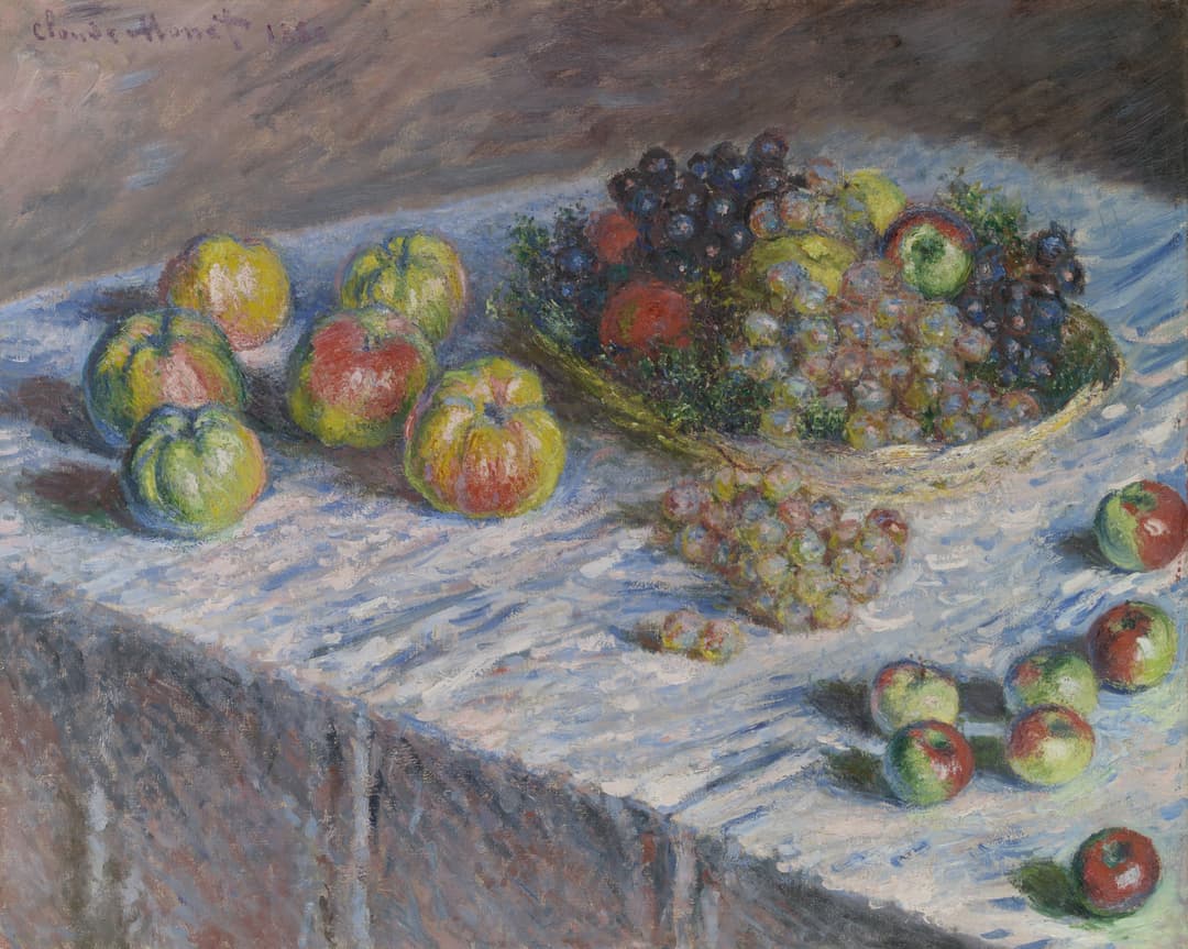 Apples and Grapes, Claude Monet