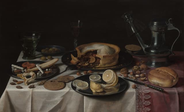 Still Life with Roemer and Flagon, Pieter Claesz