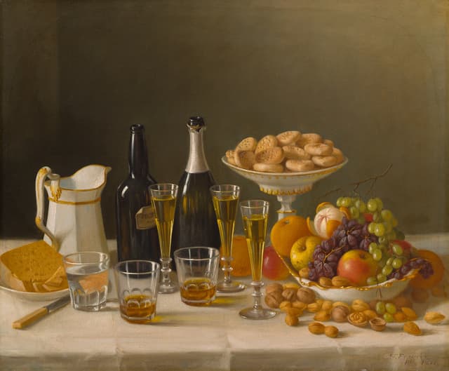 Wine, Cheese, and Fruit, John F. Francis