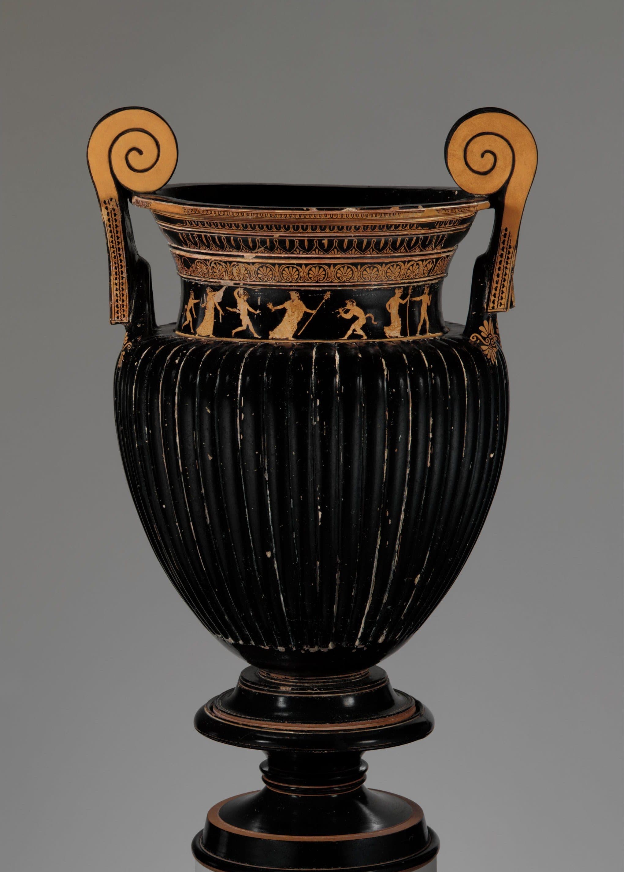 The Volute-Krater — The grandest mixing-bowl of all — handles scrolled like a ram’s horns, made to be seen.